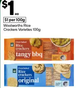 Woolworths Woolworths Rice Crackers offer