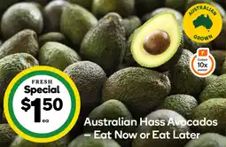 Woolworths Australian Hass Avocados offer