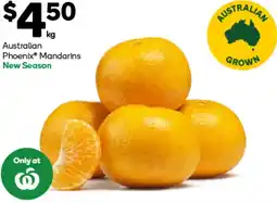 Woolworths Australian Phoenix Mandarins offer