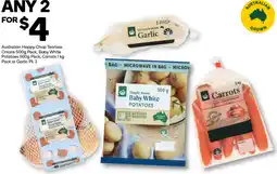Woolworths Australian Happy Chop Tearless Onions, Baby White Potatoes, Carrots or Garlic offer