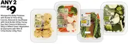 Woolworths Honey Sea Salt Carrots & Broccolinior Mixed Green Vegetables & Edamame with Mint & Chive Butter offer