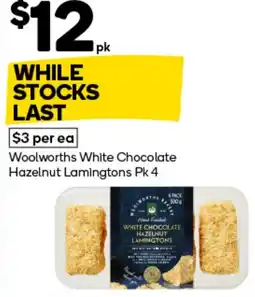 Woolworths Woolworths White Chocolate Hazelnut Lamingtons offer
