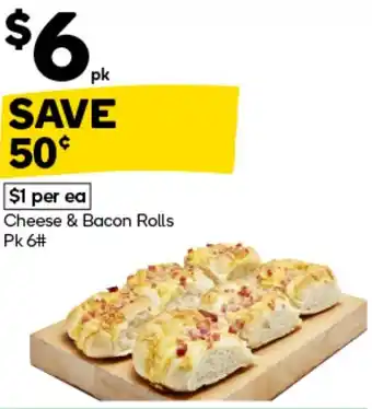 Woolworths Cheese & Bacon Rolls offer