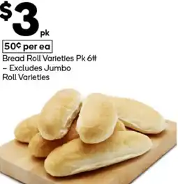 Woolworths Bread Roll offer
