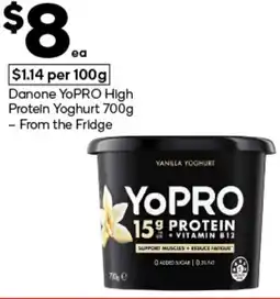 Woolworths Danone YoPRO High Protein Yoghurt offer
