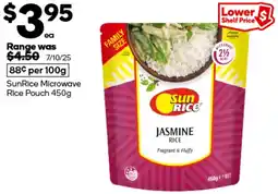 Woolworths SunRice Microwave Rice Pouch offer