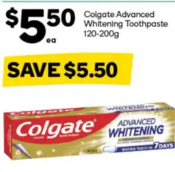 Woolworths Colgate Advanced Whitening Toothpaste offer