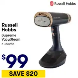 Woolworths Russell Hobbs Supreme VacuSteam offer