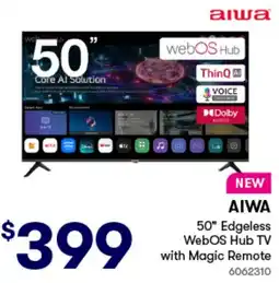 Woolworths 50" Edgeless WebOS Hub TV with Magic Remote offer