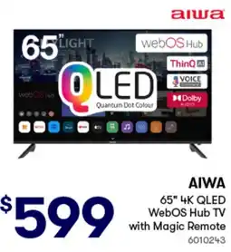 Woolworths 65" 4K QLED WebOS Hub TV with Magic Remote offer