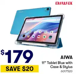 Woolworths AIWA 11" Tablet Blue with Case & Stylus offer