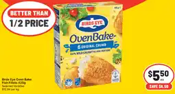 IGA Birds Eye Oven Bake Fish Fillets offer