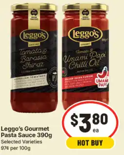 IGA Leggo's Gourmet Pasta Sauce offer