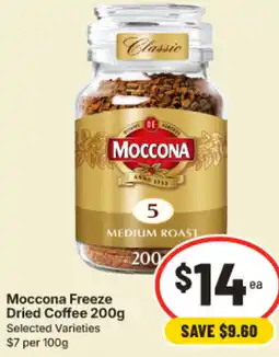 IGA Moccona Freeze Dried Coffee offer