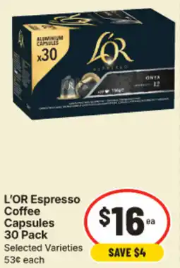 IGA L'OR Espresso Coffee Capsules offer