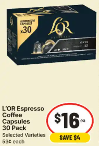 IGA L'OR Espresso Coffee Capsules offer