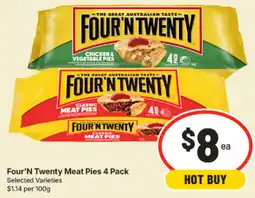 IGA Four'N Twenty Meat Pies offer