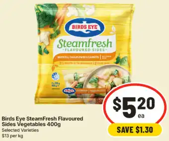 IGA Birds Eye SteamFresh Flavoured Sides Vegetables offer
