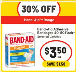 IGA Band-Aid Adhesive Bandages offer