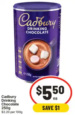 IGA Cadbury Drinking Chocolate offer