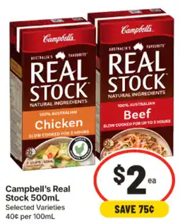 IGA Campbell's Real Stock offer
