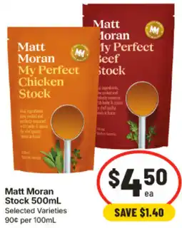 IGA Matt Moran Stock offer