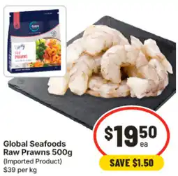 IGA Global Seafoods Raw Prawns offer