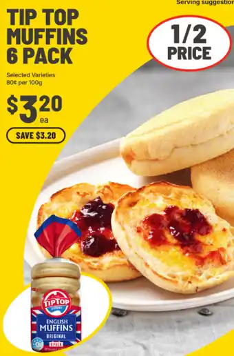 IGA Tip top muffins offer