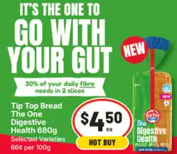 IGA Tip Top Bread The One Digestive Health offer