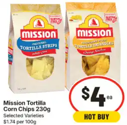 IGA Mission Tortilla Corn Chips offer