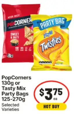 IGA PopCorners or Tasty Mix Party Bags offer