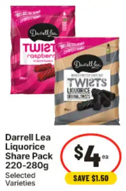 IGA Darrell Lea Liquorice Share Pack offer