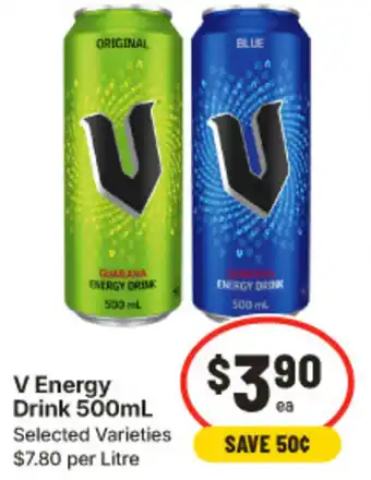 IGA V Energy Drink offer