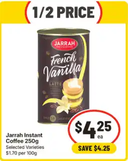 IGA Jarrah Instant Coffee offer