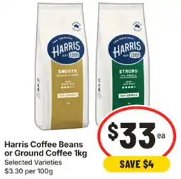 IGA Harris Coffee Beans or Ground Coffee offer