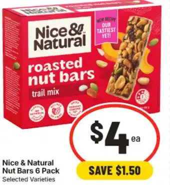 IGA Nice & Natural Nut Bars offer