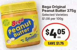 IGA Bega Original Peanut Butter offer