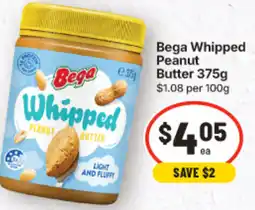 IGA Bega Whipped Peanut Butter offer