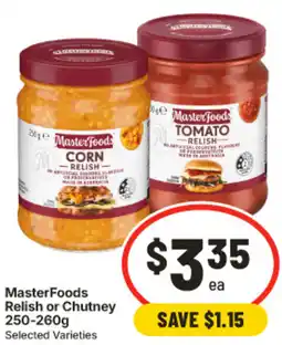 IGA MasterFoods Relish or Chutney offer