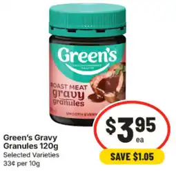 IGA Green's Gravy Granules offer