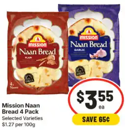 IGA Mission Naan Bread offer