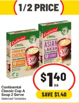 IGA Continental Classic Cup A Soup 2 Serve offer