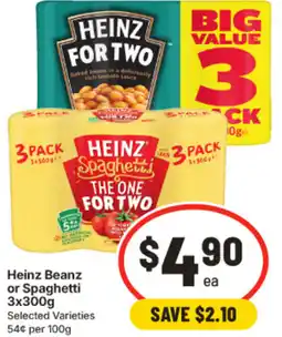 IGA Heinz Beanz or Spaghetti offer