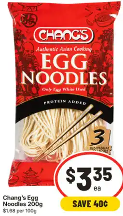 IGA Chang's Egg Noodles offer