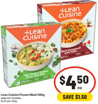 IGA Lean Cuisine Frozen Meal offer