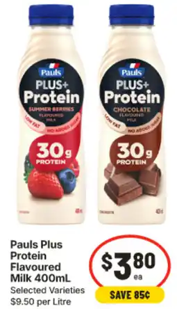 IGA Pauls Plus Protein Flavoured Milk offer