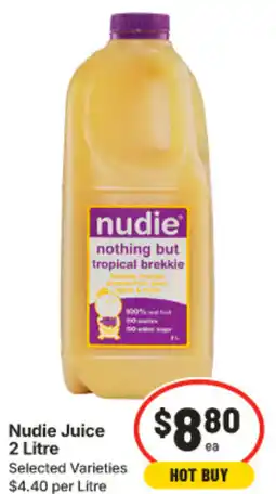 IGA Nudie Juice offer