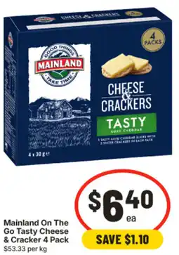 IGA Mainland On The Go Tasty Cheese & Cracker offer
