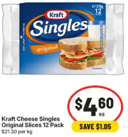 IGA Kraft Cheese Singles Original Slices offer
