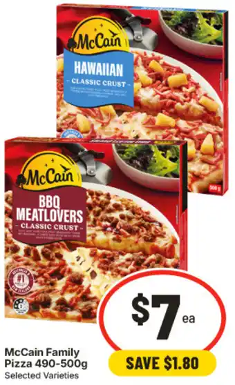 IGA McCain Family Pizza offer